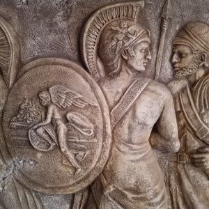 Sculpture/ Frieze - Relief Art by Mauro Pozzobonelli Approximately 4 feet x 8 f